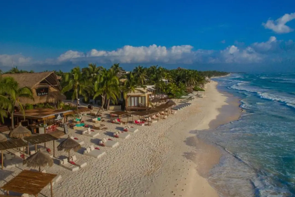 Tulum beaches, 25 to 45 min drive