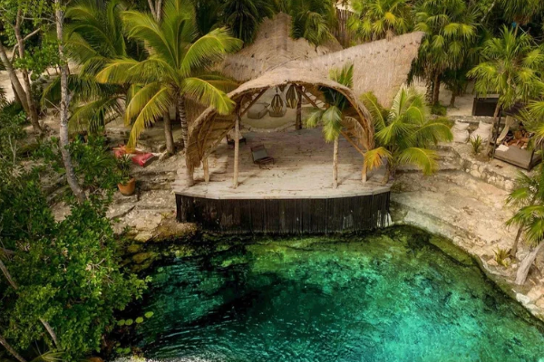 Vesica Cenote Club Tulum, 10 min walk