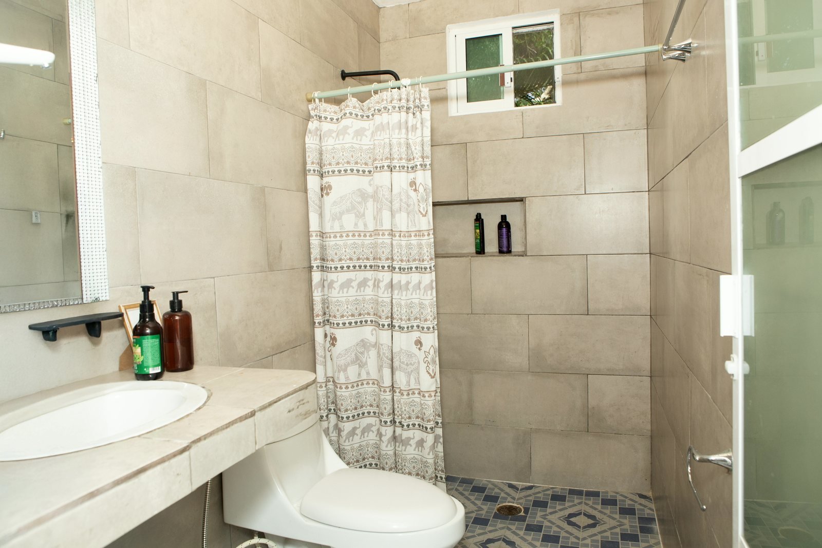 Private bathroom with shower, The Studio w. Bathroom, Airbnb at Rancho Verde Tulum