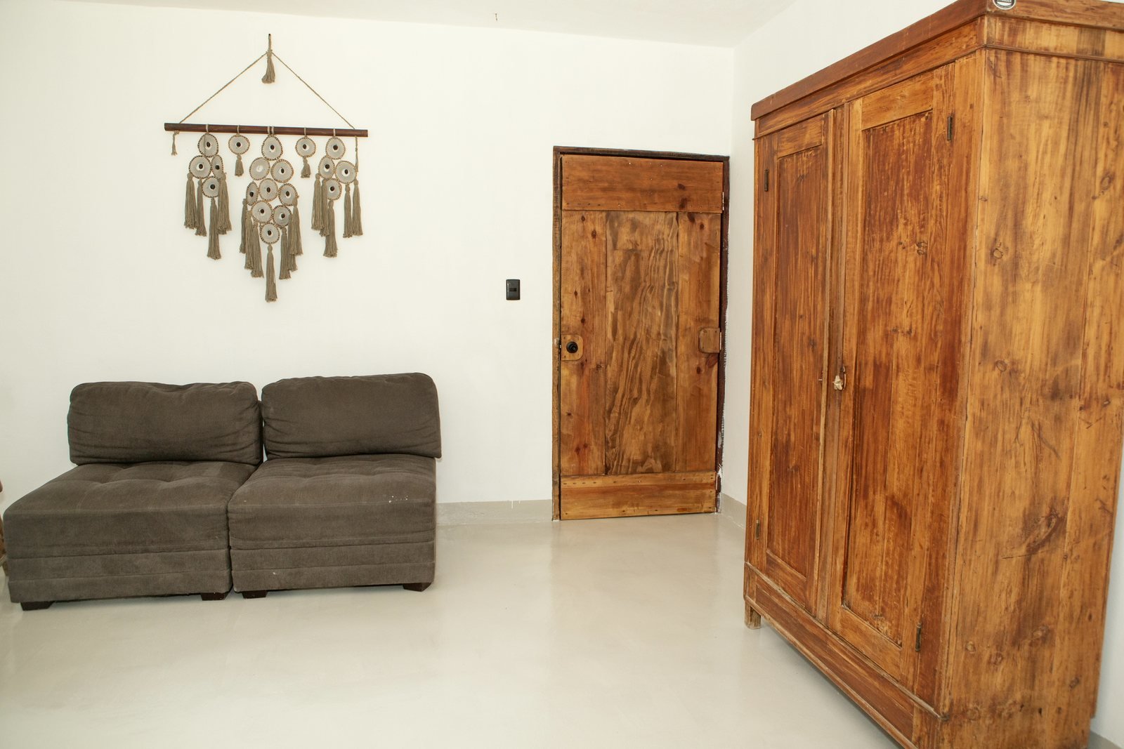 Studio with couch and antique wardrobe, The Studio w. Bathroom, Airbnb at Rancho Verde Tulum